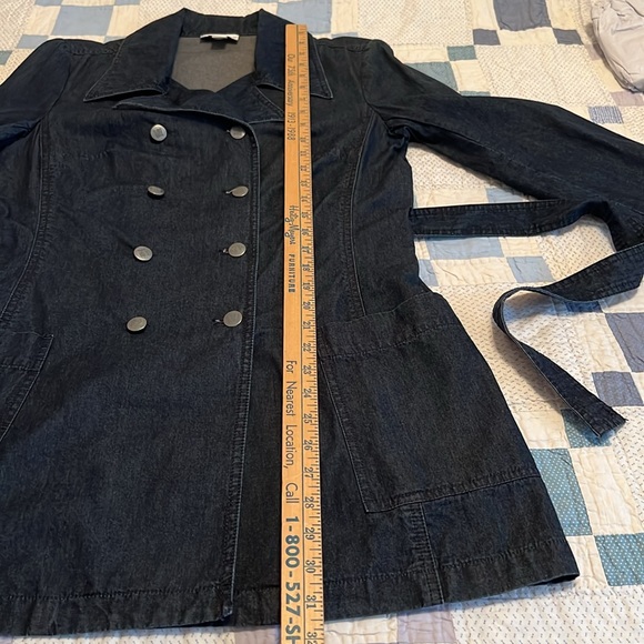 Talbots Denim Trench Coat - Picture 12 of 16
